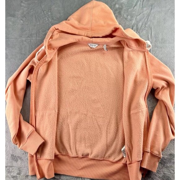 Peloton The Ultimate Lightweight Zip Front Hoodie Size Medium Peach Pockets - Picture 12 of 16